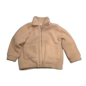 Princess Polly Oversized Teddy Bear Tan Pixie Coat M/L Longsleeve